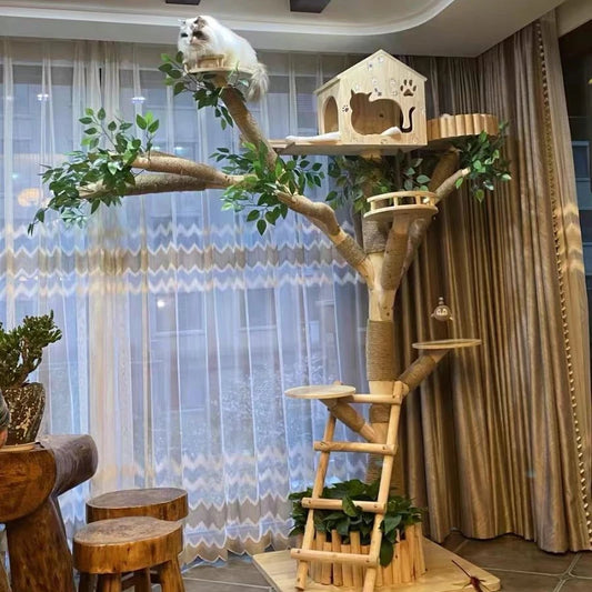 Kattenpaal met huisje – Comfort en veiligheid gecombineerd