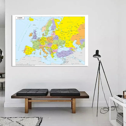 Wereldkaart met magnetisch oppervlak – Interactief en leuk
