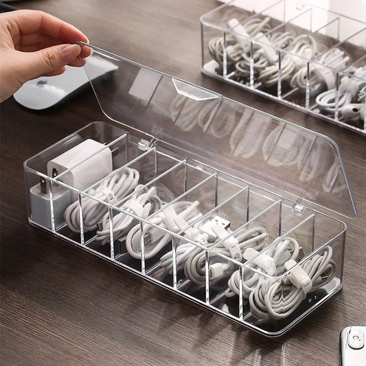 Draadloze oplader met geïntegreerde desk organizer