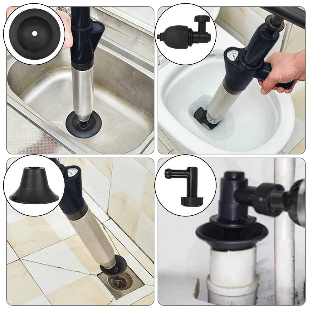 Grote wc ontstopper met brede zuigmond – Meer druk