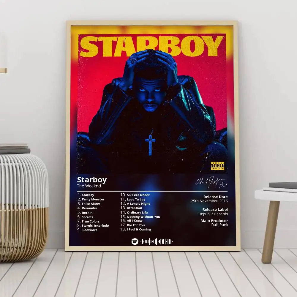 Grafische posters in zwart-wit stijl