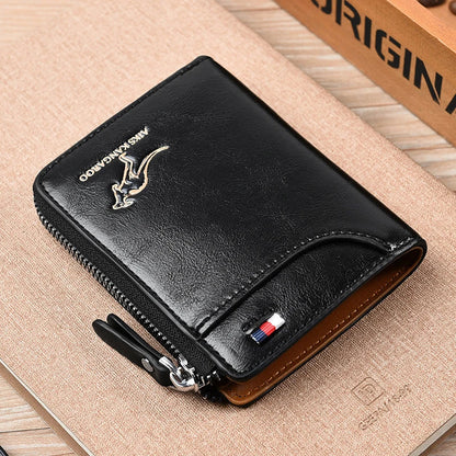 LV herenportemonnee zwart leer – Luxe basics