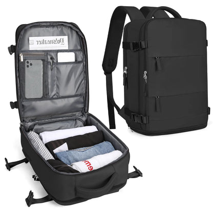 Rugzak als handbagage met opvouwbare functie