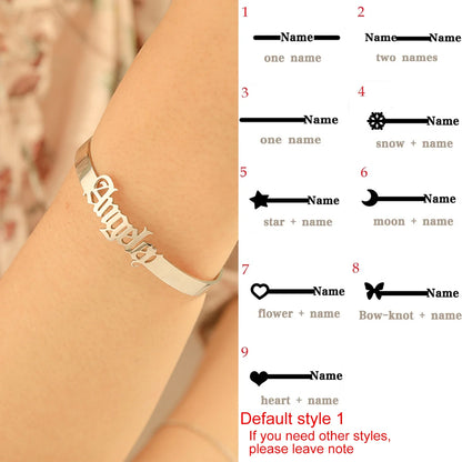 Armband met gravure van kindertekening