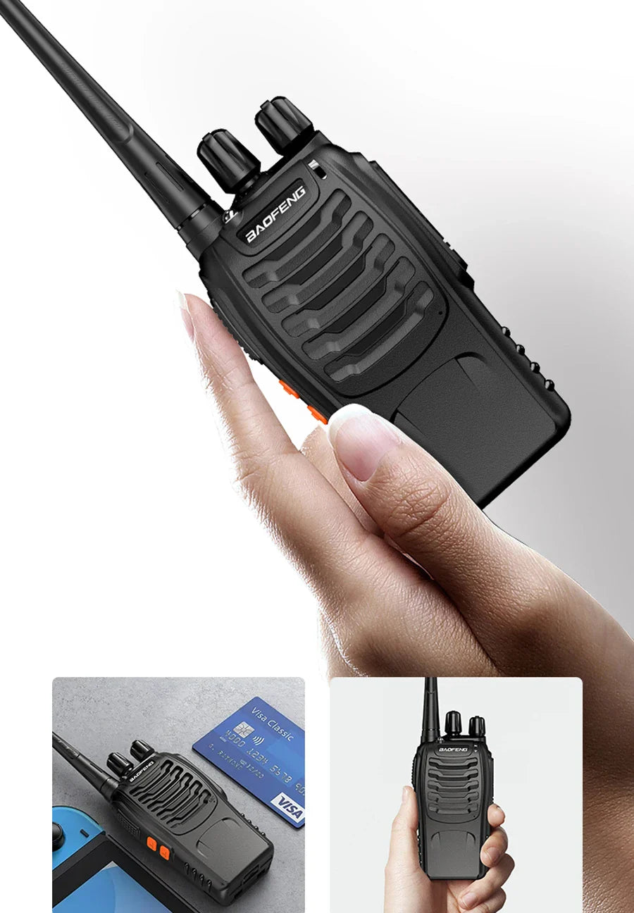 Alecto walkie talkie met headsetoptie