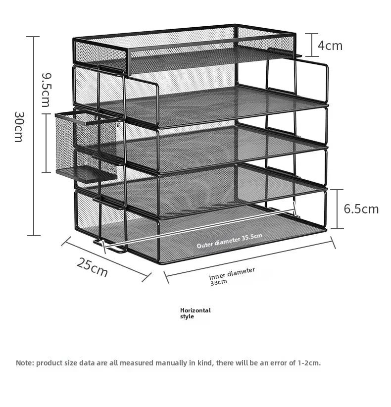 Compacte desk organizer met meerdere vakken