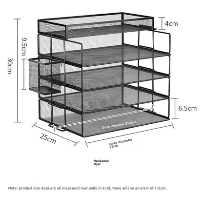 Compacte desk organizer met meerdere vakken