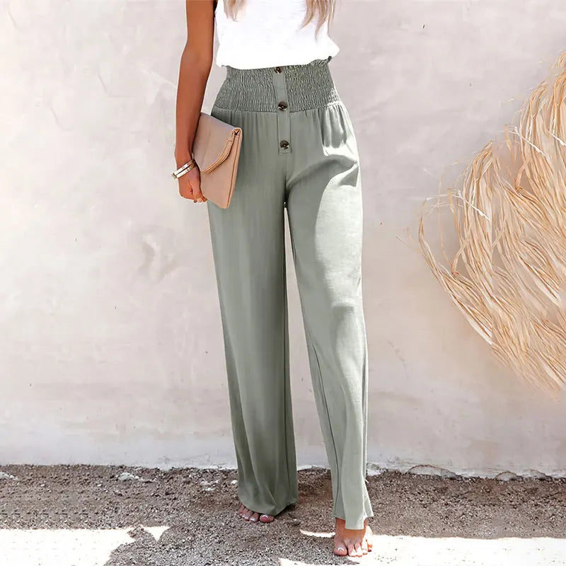 Zara linnen broek dames in effen kleur – Simpel en chic