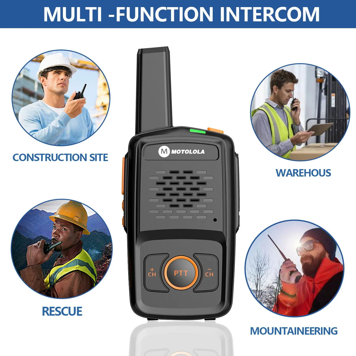 Walkie talkies met oplaadbare USB-aansluiting