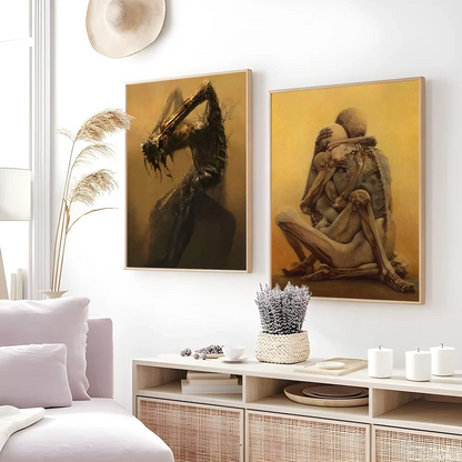Grafische posters in zwart-wit stijl