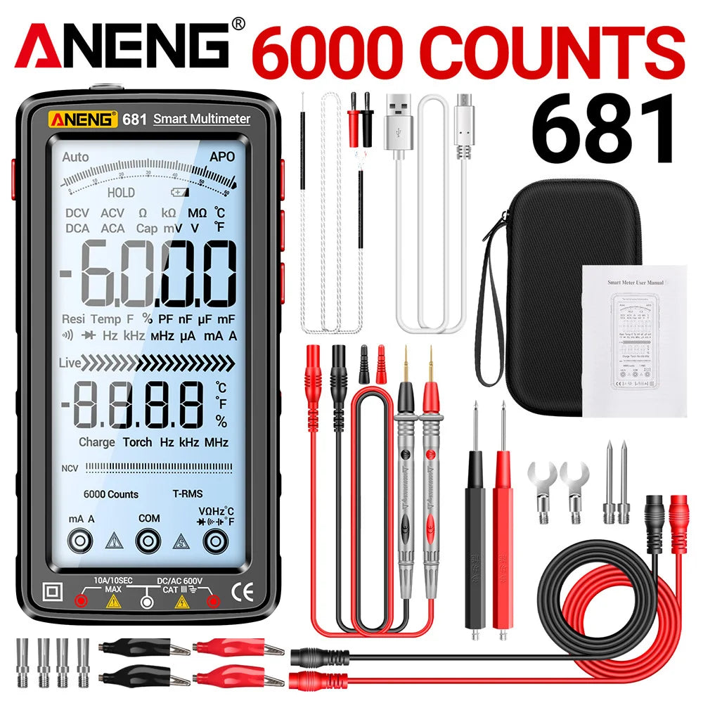 Multimeter voor nauwkeurige spanningsmeting
