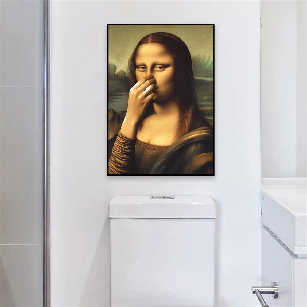Poster met zachte penseellijnen
