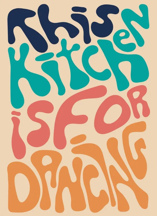 Poster met quote in sierlijke letters