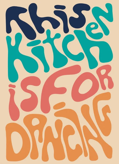Poster met quote in sierlijke letters