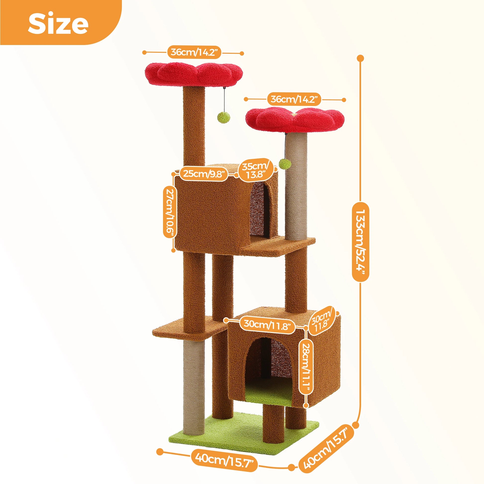 Design kattenpaal met zachte bekleding – Elegant comfort