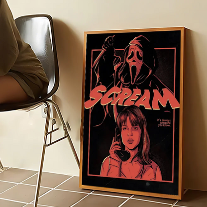 Posters met marmeren textuur en gouden accenten