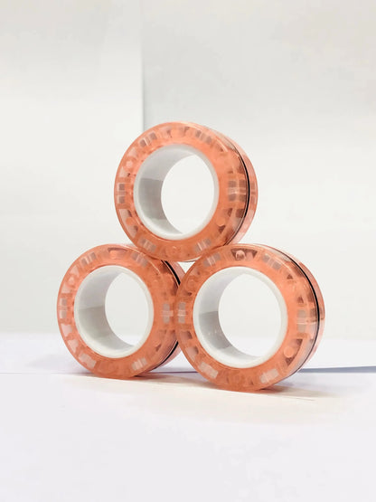 Fidget toy met draaiende ringen