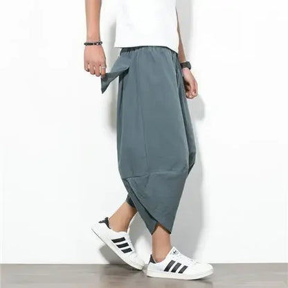 Linnen broek heren in ton-sur-ton look – Minimalistisch chic