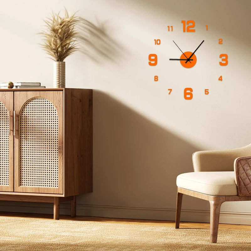 Decoratie woonkamer accessoires - Moderne XXL Wandklok voor een stijlvolle tijdbeleving