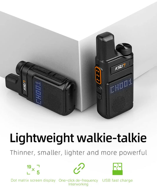 Walkie talkie met 8 kanalen – Minder storing
