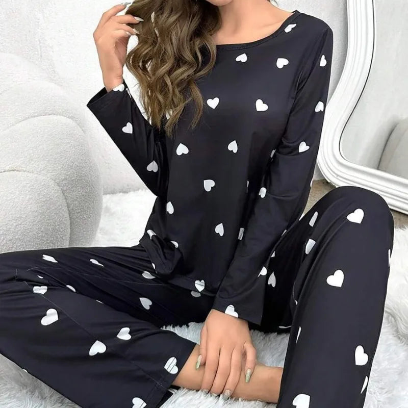 Dames pyjama Zeeman met schattige motieven