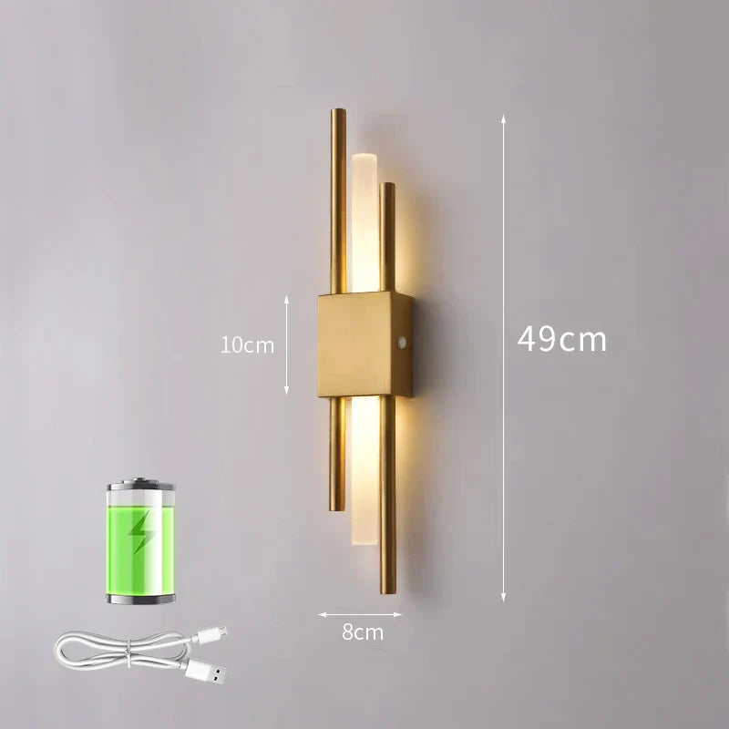 Kleine wandlamp op batterijen – Past in elke hoek
