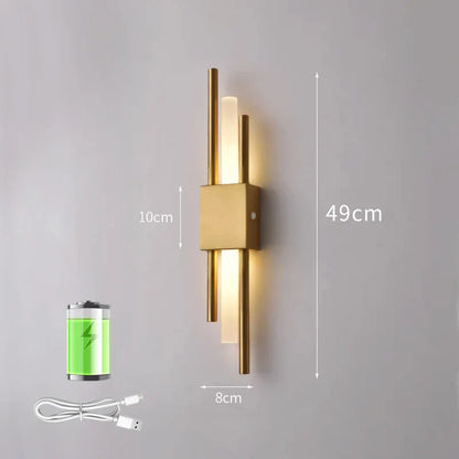 Kleine wandlamp op batterijen – Past in elke hoek