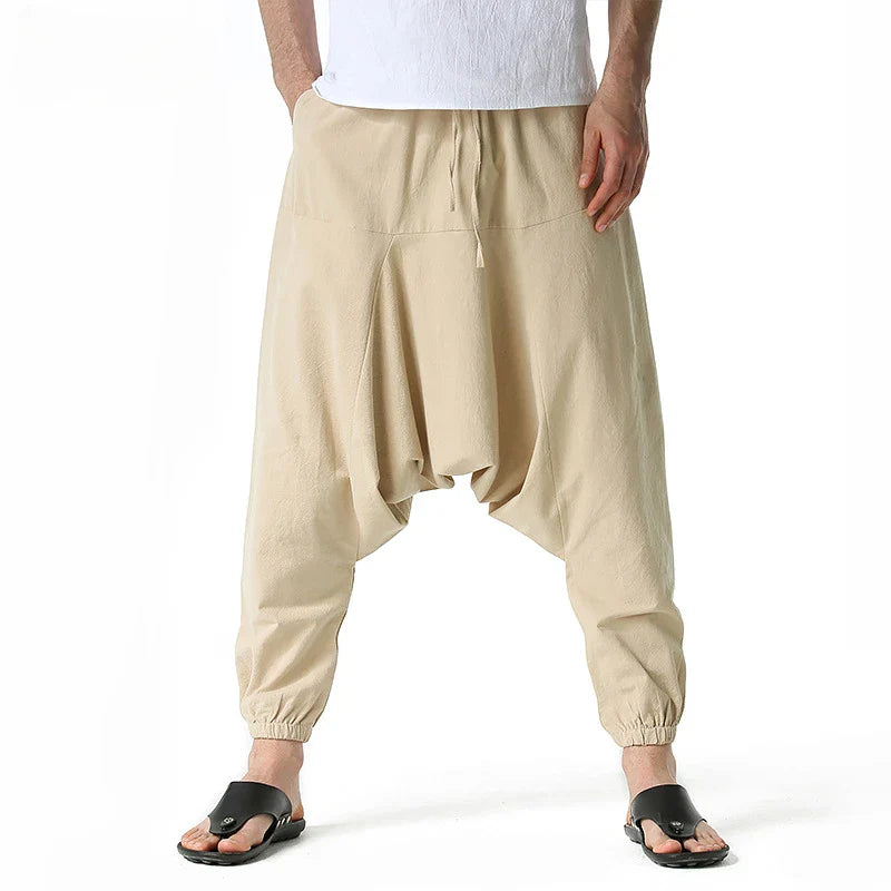Linnen broek mannen met smalle pijpen – Modern model