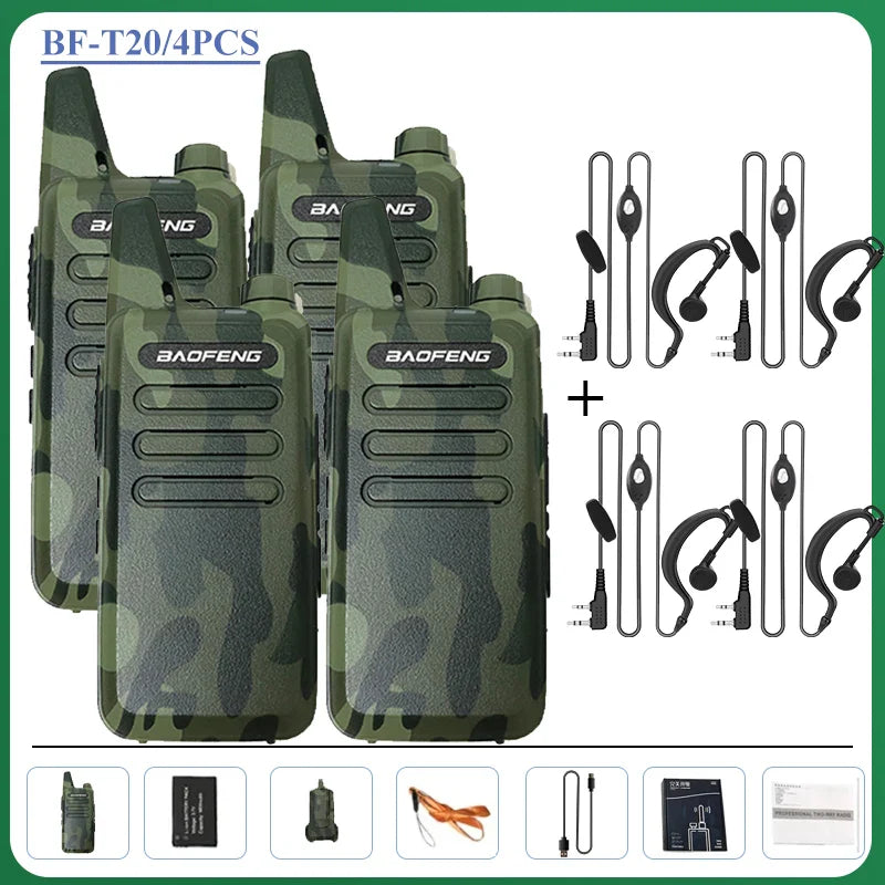 Walkie talkies met oplaadbare batterijen