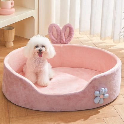 Hondenmand groot - Pluche roze oase voor comfortabel slapen
