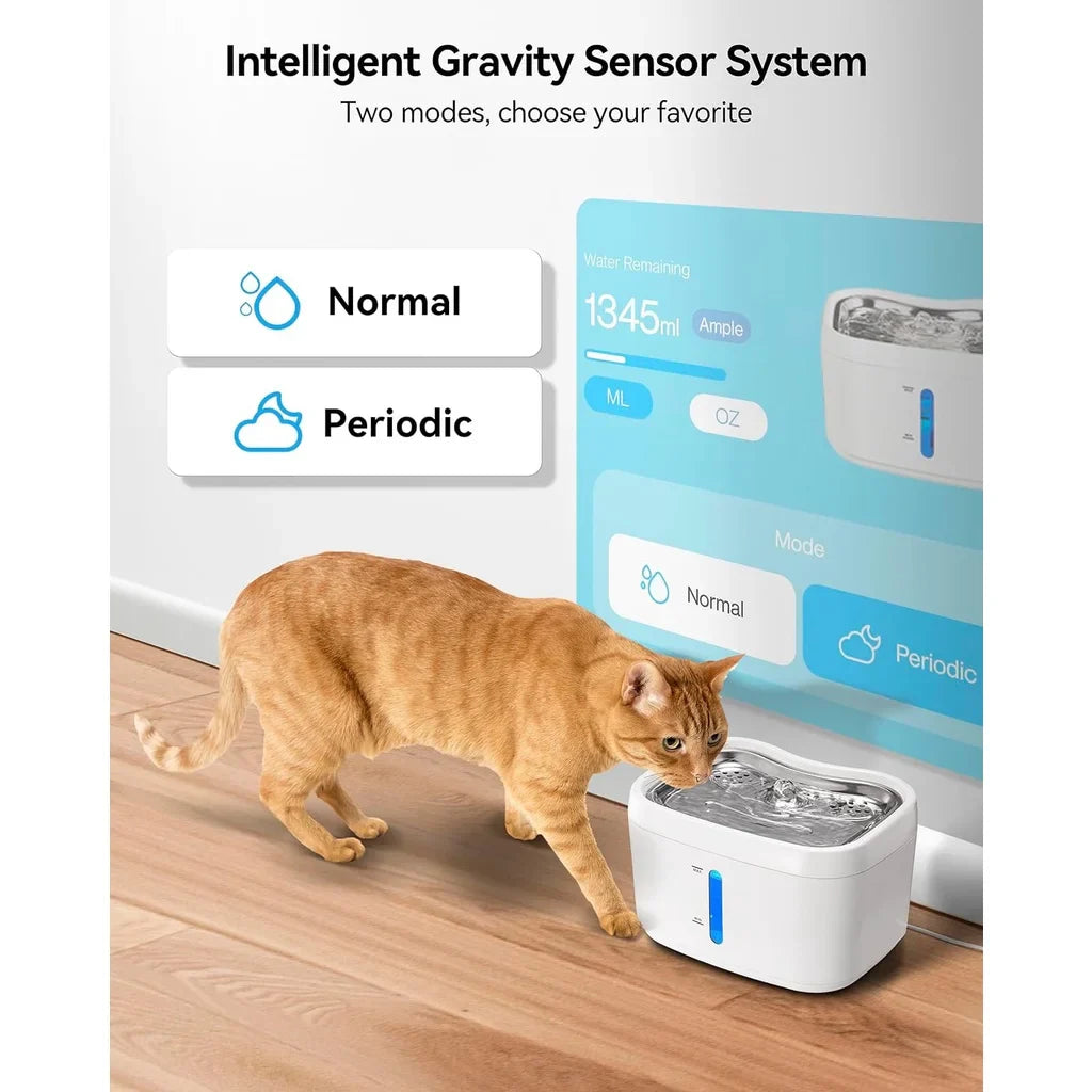 Compacte water fontein kat – Makkelijk te plaatsen