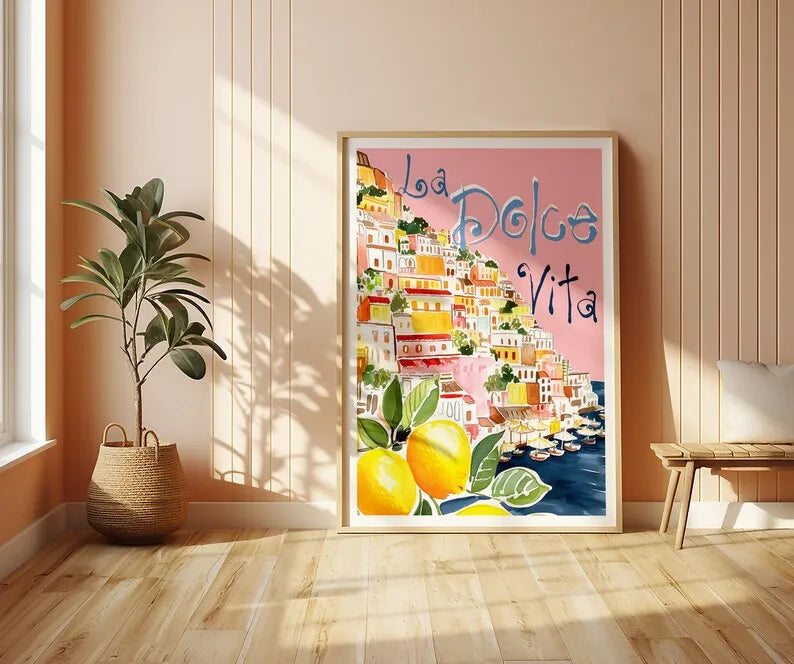 Poster met quote in sierlijke letters