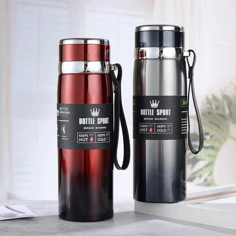 Thermosfles met metallic afwerking – Glanzend en modern