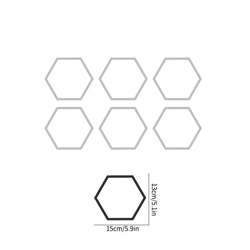 auto stickers - hexagon design voor unieke styling