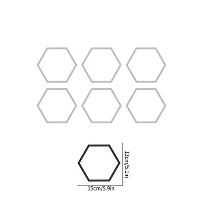 auto stickers - hexagon design voor unieke styling