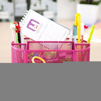Ruimtebesparende desk organizer met verticale indeling