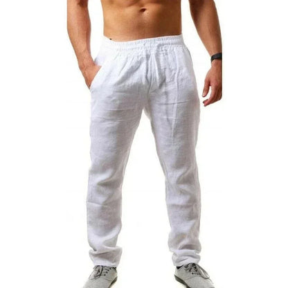 Linnen broek heren met elastische taille – Comfortabel en praktisch