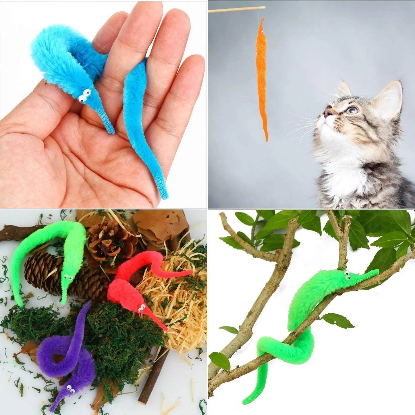 Kattenspeelgoed met automatische beweging – Speelt zelfstandig