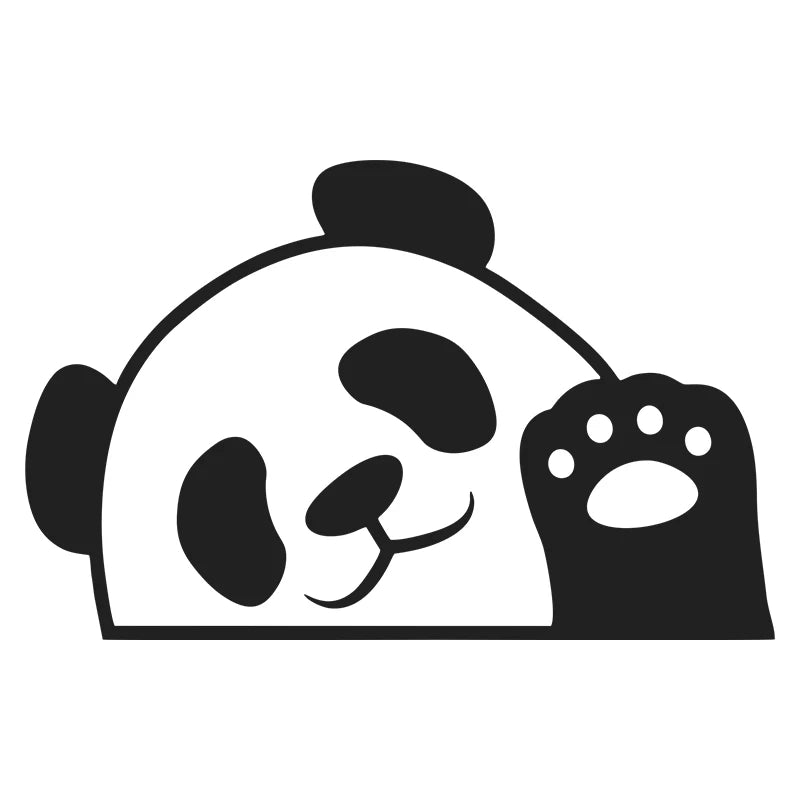 Auto stickers - Schattige Panda Set voor Unieke Autodecoratie