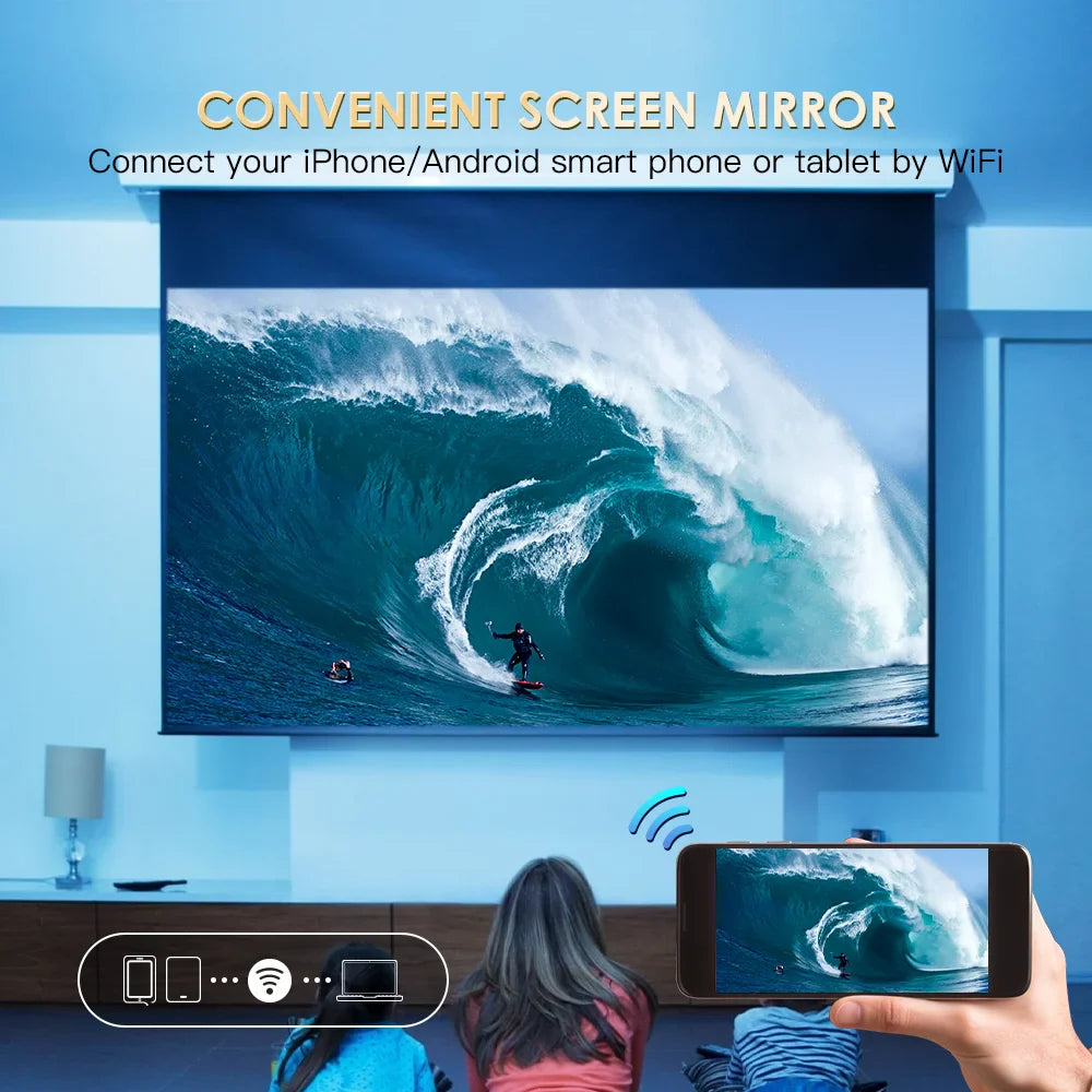 Lichtgewicht projector voor vakantie