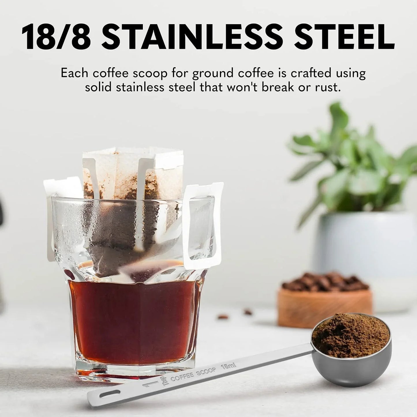 Koffie accessoires met magnetisch opbergsysteem