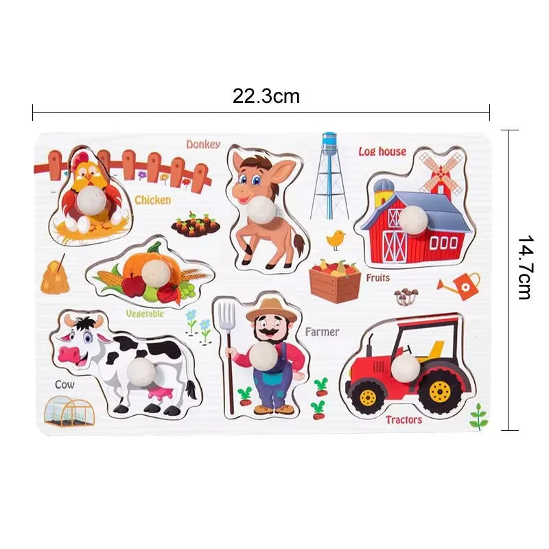Houten puzzel speelgoed 2 jaar – Puzzelen en leren