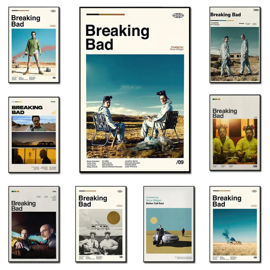 Set posters in botanische stijl