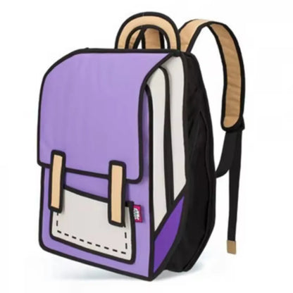Zebra rugzak met vrolijke print – Perfect voor school