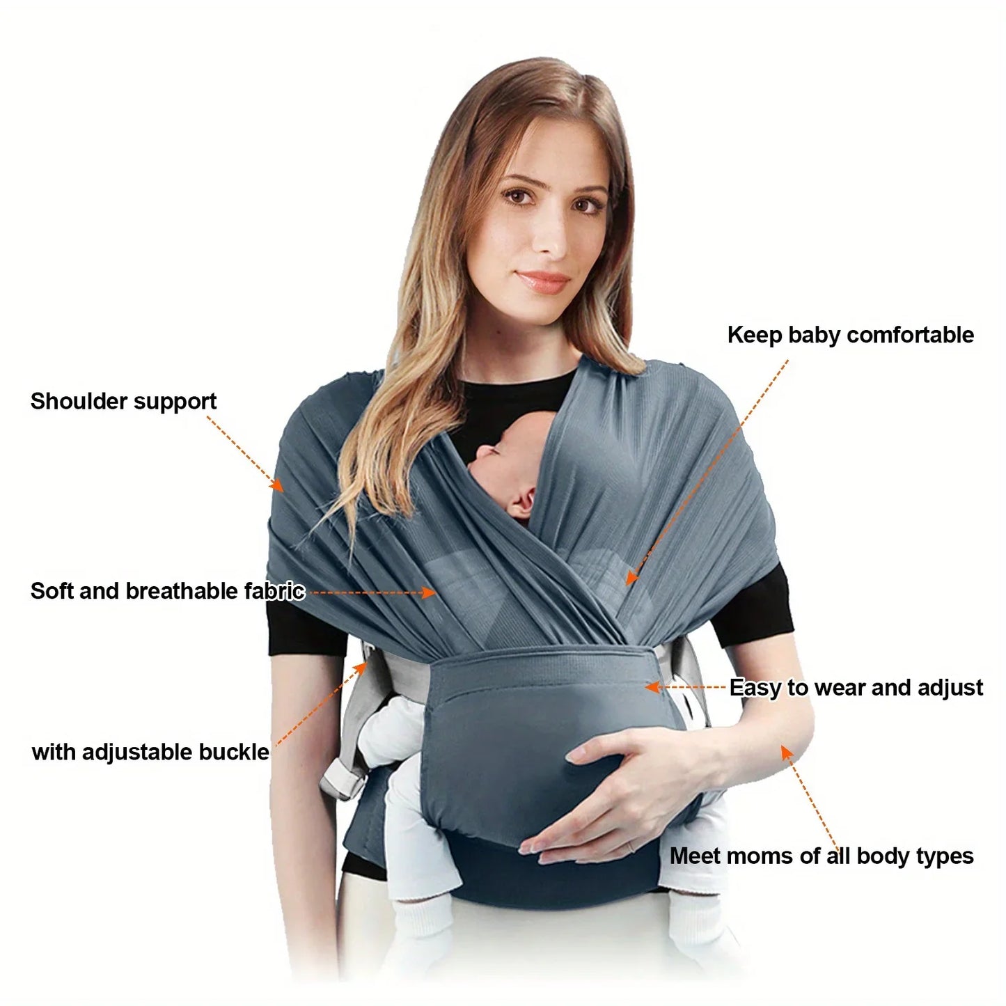 Ergonomische draagzak van Artipoppe in neutrale kleur