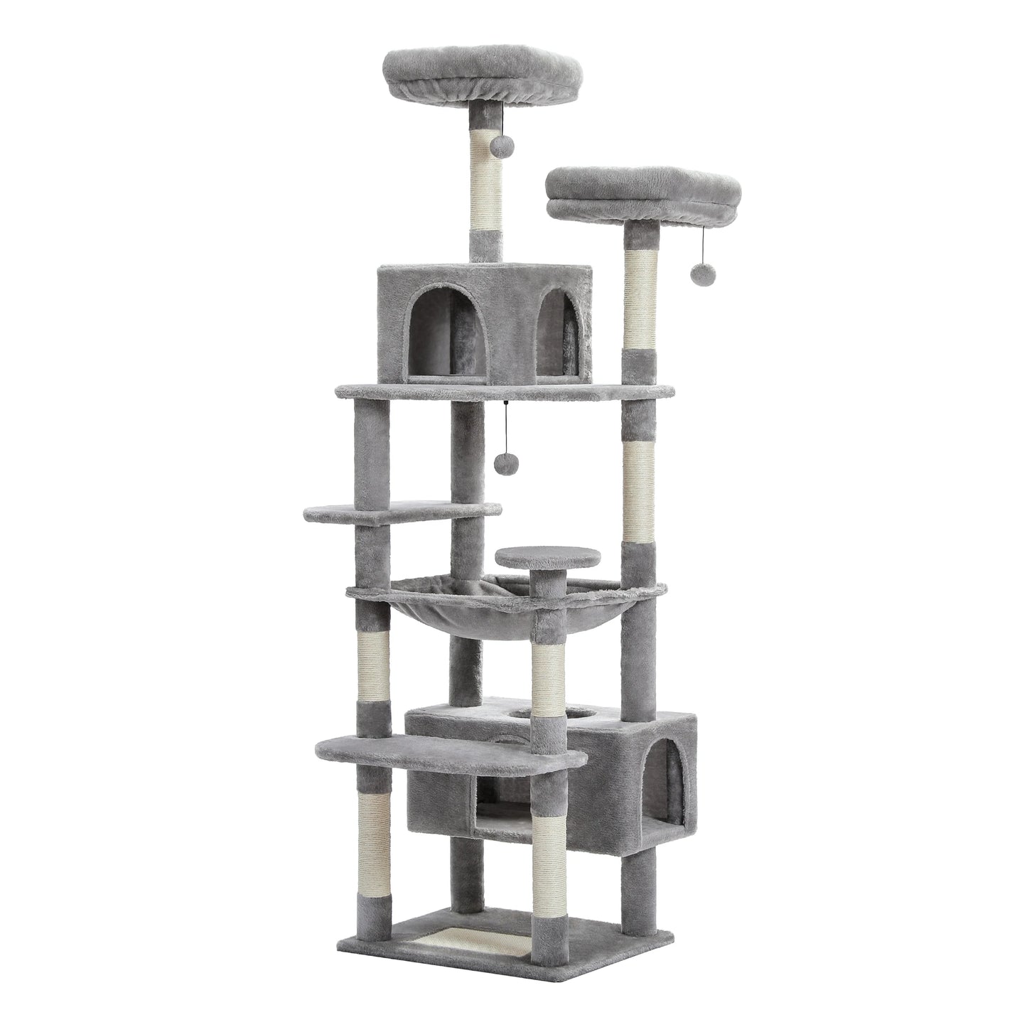 Kattenkrabpaal XXL met huisjes en platformen – Compleet speelstation