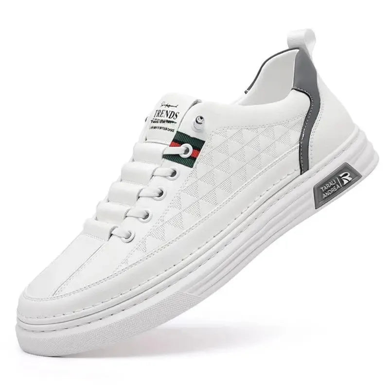 Heren canvas sneakers met zomerse veters
