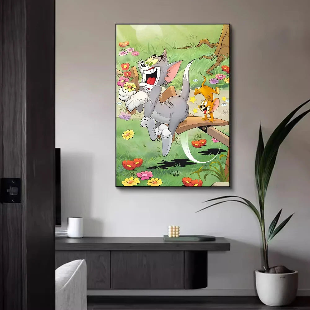 Woonkamer poster met rustgevende kleuren