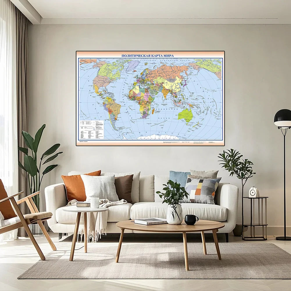Wereldkaart voor studenten – Leerzaam en decoratief