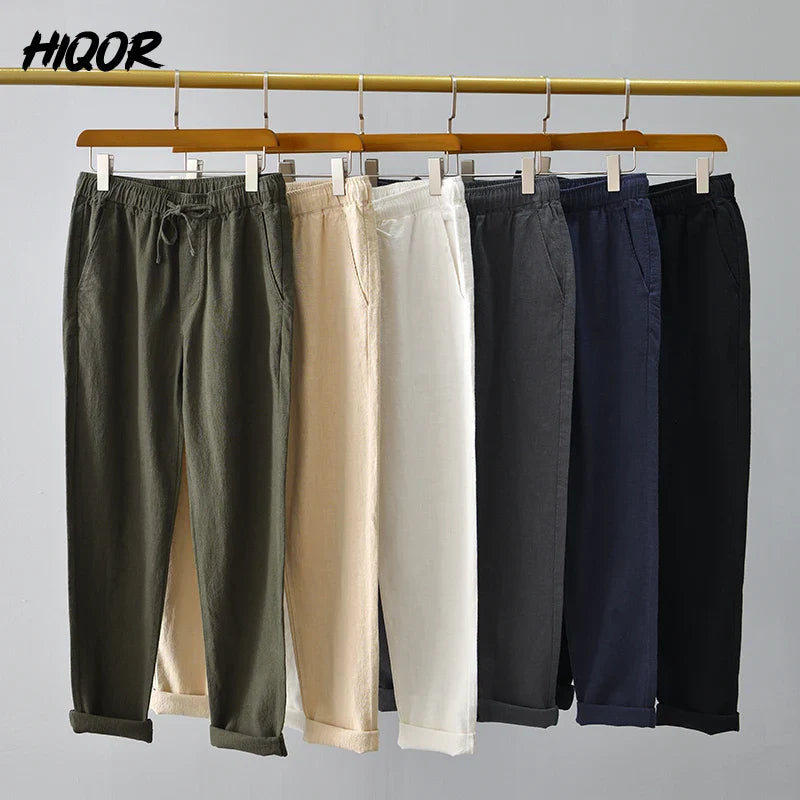 Linnen broek mannen in slim fit – Modern en stijlvol